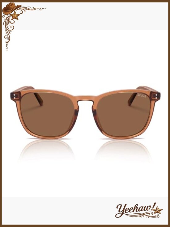 Unisex Rounded Square Polarized Sunglasses TR90 Frame UV400 Protection main image 7